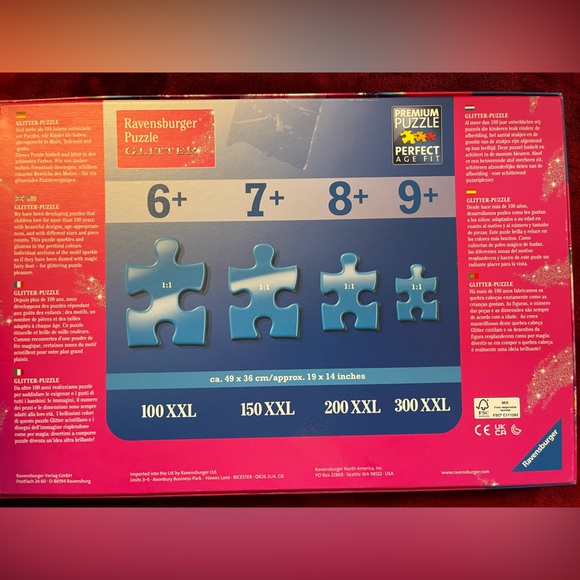 Ravensburger Glitter Puzzle‎ Set - Picture 2 of 3